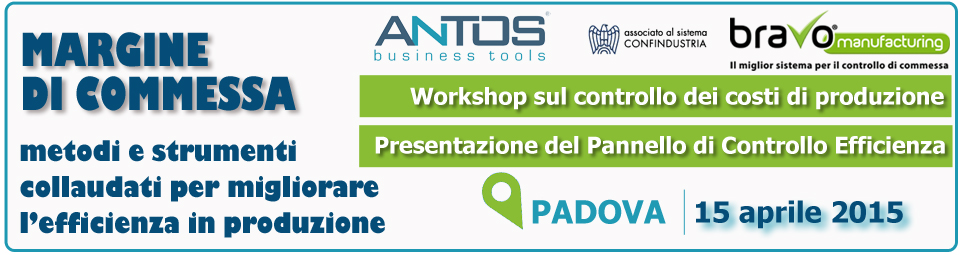 Workshop controllo efficienza in produzione a Padova